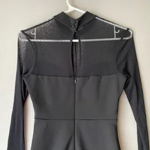 Lulu’s size small goth Victorian neckline‎ sheer mini dress thumbnail 9