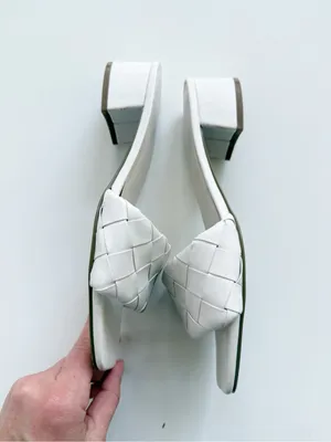 Marc Fisher Casper Sandals Faux Leather Block Heels Size 8.5 thumbnail 4