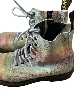 Dr Martens Pascal 1450 iridescent glitter booties size 5 thumbnail 2