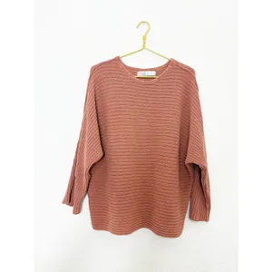Free People Beach Imogene Oversized Knit Tunic‎ Sweater Top Size Medium Salmon thumbnail 4