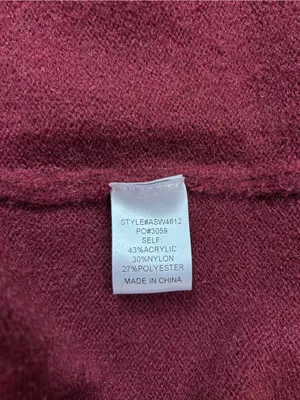 AnnieWear NWT Women’s Sweater Dress Sz M Burgundy Long Sleeve 👽🧡 thumbnail 8