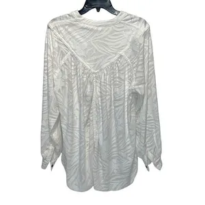 Free People Womens Can't Stop Dreaming Oversized Button Down Top White‎ XS NWT thumbnail 3