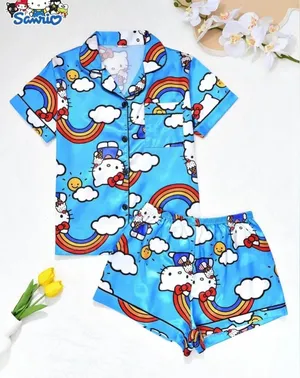 Hello Kitty Rainbow Ice Cream Pajama Set - Women’s Size Large thumbnail 1