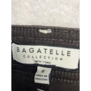 Bagatelle Wide Leg‎ Pants Womens 6 Brown Contrast Stitch High Rise thumbnail 2