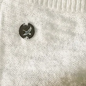 Eddie Bauer White Five Button Cardigan Sweater w/Two Front Pockets Sz M thumbnail 6