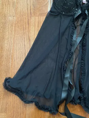 Victoria's Secret Sexy little things Sheer front tie baby doll Chemise Black thumbnail 5