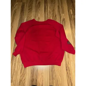 Vintage Hanes XL Red‎ Puffy Paint Christmas Crewneck Sweatshirt Ugly Ornaments thumbnail 6