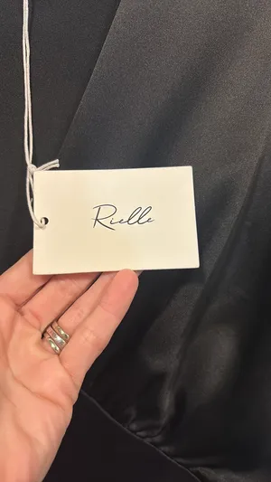 Rielle Black silky dress Size L thumbnail 2