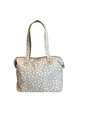 ThirtyOne Boutique Exploring Tote Bag beige with cream polkadots thumbnail 2