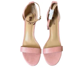 IDIFU‎ Cookie-MI 3" Block Heel Sandals Pink Suede Open Toe Women US 9.5 Formal thumbnail 3
