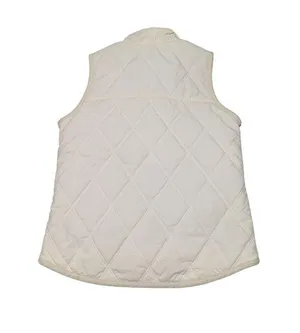 Carhartt Marlinton Vest Embroidered Puffer Cream Red Full Zip Womens Small Top thumbnail 2