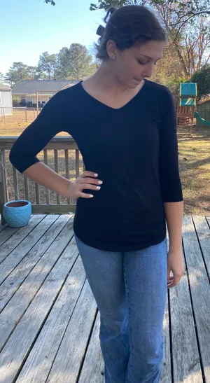 Tahari black top thumbnail 1