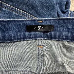 7 For All Mankind Cargo Jeans Size 27 Dark Blue Denim Logan Straight Leg Y2K thumbnail 7