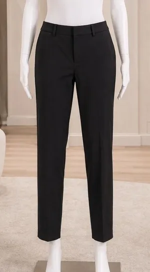 Uniqlo Women Pants Black Stretch Slim Professional Trousers Size 10 thumbnail 1