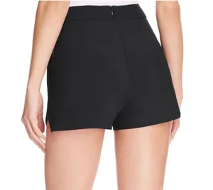 AQUA Envelope Skort In Black thumbnail 2