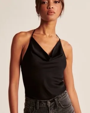 Abercrombie & Fitch Black Camisole Top thumbnail 1