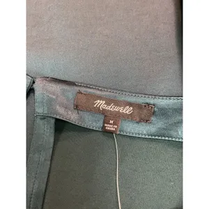Madewell Satin Shift Mini Dress in‎ Smokey Spruce Size Medium thumbnail 9