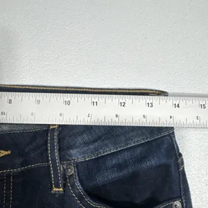 Guess Jeans Womens 26 Boot Low Rise Dark Wash Denim Pants Ranch Casual Cowgirl thumbnail 10