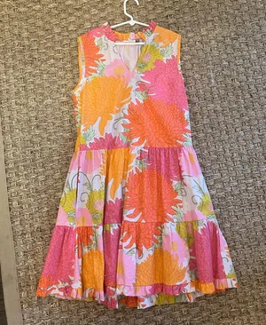 Boutique Floral Print Midi Dress thumbnail 1