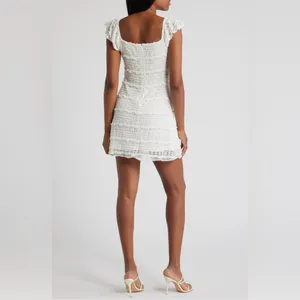 All in Favor Flutter Sleeve Lace Minidress, Size Small, $59 thumbnail 2