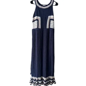 Cleobella Navy and Cream Midi Dress thumbnail 8