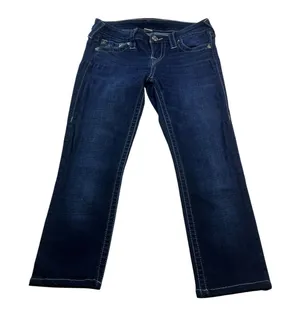 True Religion Womens Size 25 Skinny Jeans Dark Wash Stretch Horseshoe Denim thumbnail 1