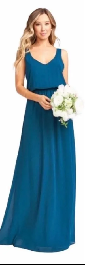 Show Me Your Mumu Extra Large Kendall Deep Jade Chiffon Dress NWT XL Wedding thumbnail 1