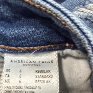 American Eagle Outfitters Distressed Denim MOM Jeans thumbnail 6