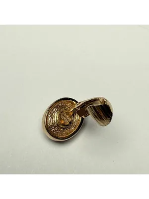 Small Christian Dior Red Glass & Rhinestone Clip-on Clip On Gold Tone Signed thumbnail 15