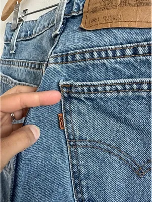 Levi's Vintage 951 Denim Jeans Size 10 MED Orange Tab2 thumbnail 5