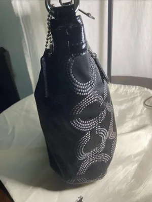 Coach Ashley Dotted Op Art shoulder bag made of jacquard fabric and leather thumbnail 9
