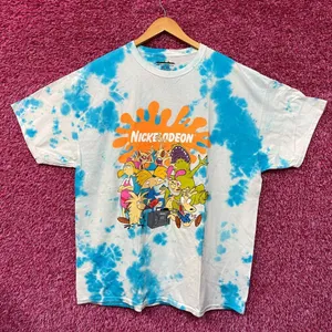 Nickelodeon Best Of Blue/white tie dye Tshirt size Extra Large thumbnail 2
