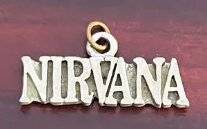 VTG Nirvana Starline Silver Tone Pendant Charm Punk Grunge Skater thumbnail 1