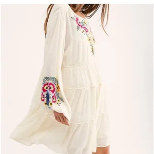 Free People Spell on You Embroidered Keyhole Dress Floral size XS thumbnail 3