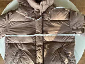 Abercrombie &Fitch Women Padded Jacket Small Loose fit brown pit to pit 24in thumbnail 6