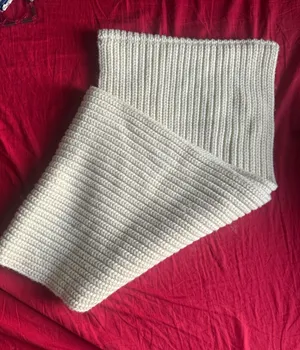 J. Crew Cream Knit Infinity Scarf thumbnail 1