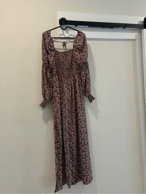 NWT Floral Maxi Long Sleeve dress thumbnail 3