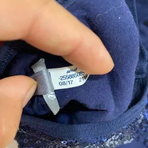 Aerie Navy Blue Sequin Sports Bra Sparkle Racerback Party Y2K thumbnail 7