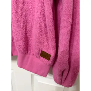 Roxy Womens Pink Quarter Zip Fleece Hoodie Sweatshirt Size‎ Large ERJFT04561 thumbnail 2