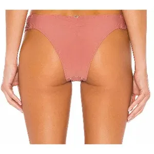 New. Pilyq dusty rose lace bralette bikini set. D-cup/L-teeny thumbnail 5