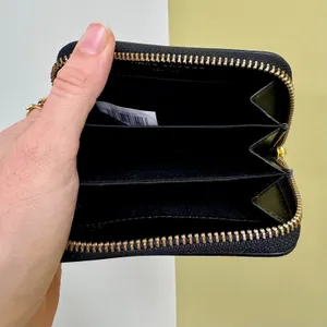 Marc Jacobs Mini Wallet Zip Around Black Saffiano Finish Card Wallet thumbnail 4