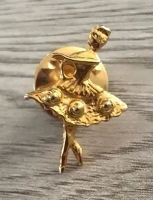 Vintage Ballerina Label Pin thumbnail 1