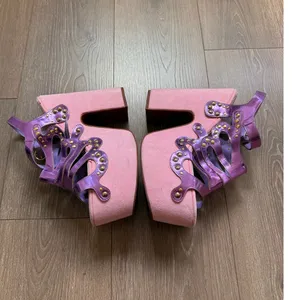 Sugar Thrillz Armed‎ With Charm Butterfly Heels 9M Sabrina Rave Concert thumbnail 2