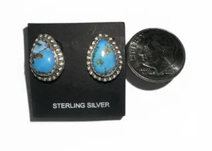 925 Sterling Silver Golden Hill Stud Earrings thumbnail 1