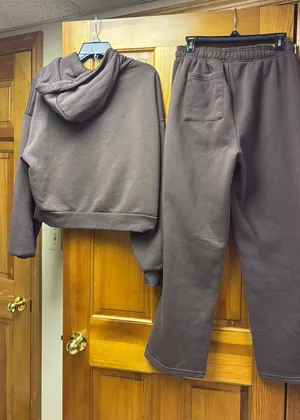 TJ Maxx Matching Loungewear Set chocolate brown thumbnail 1