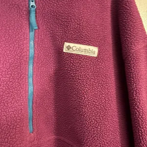 Columbia Women's Sequoia Grove Half Zip High Pile Fleece Pullover, Purple thumbnail 2