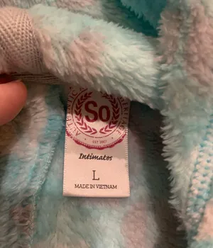 fleece one piece pajama thumbnail 2