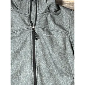 Columbia Womens Medium Softshell‎ Jacket Gray Full Zip Pockets Outdoors Active thumbnail 2