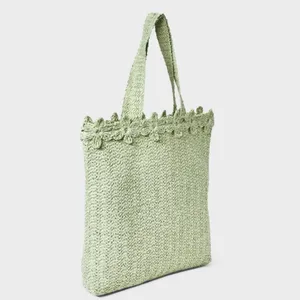 A New Day Green Floral Tote Bag‎ thumbnail 7