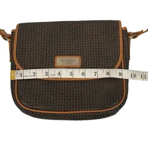 Vintage Ted Lapidus Monogram CrossBody Bag Purse thumbnail 8